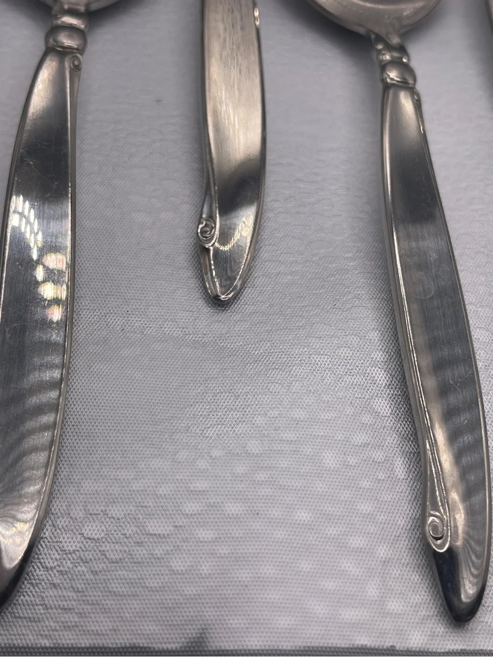 Vintage OneidaCraft Premier MCM Shoreline Stainless Steel Spoons Set of 10 (SSS)